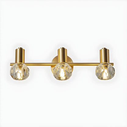Durable Copper Globe Vanity Lights with Wall Mount for Bathroom