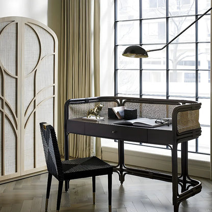 Minimalist Metal Bowl Shade Swing Arm Wall Light