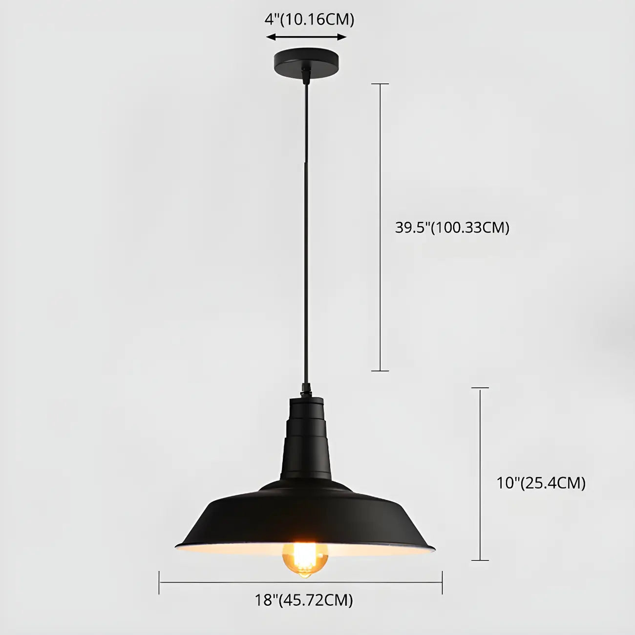 Stylish Industrial Metal Hanging Pendant Light for Kitchen