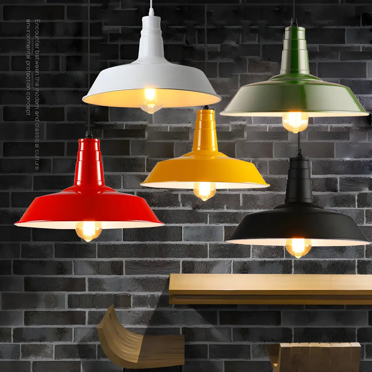 Stylish Industrial Metal Hanging Pendant Light for Kitchen