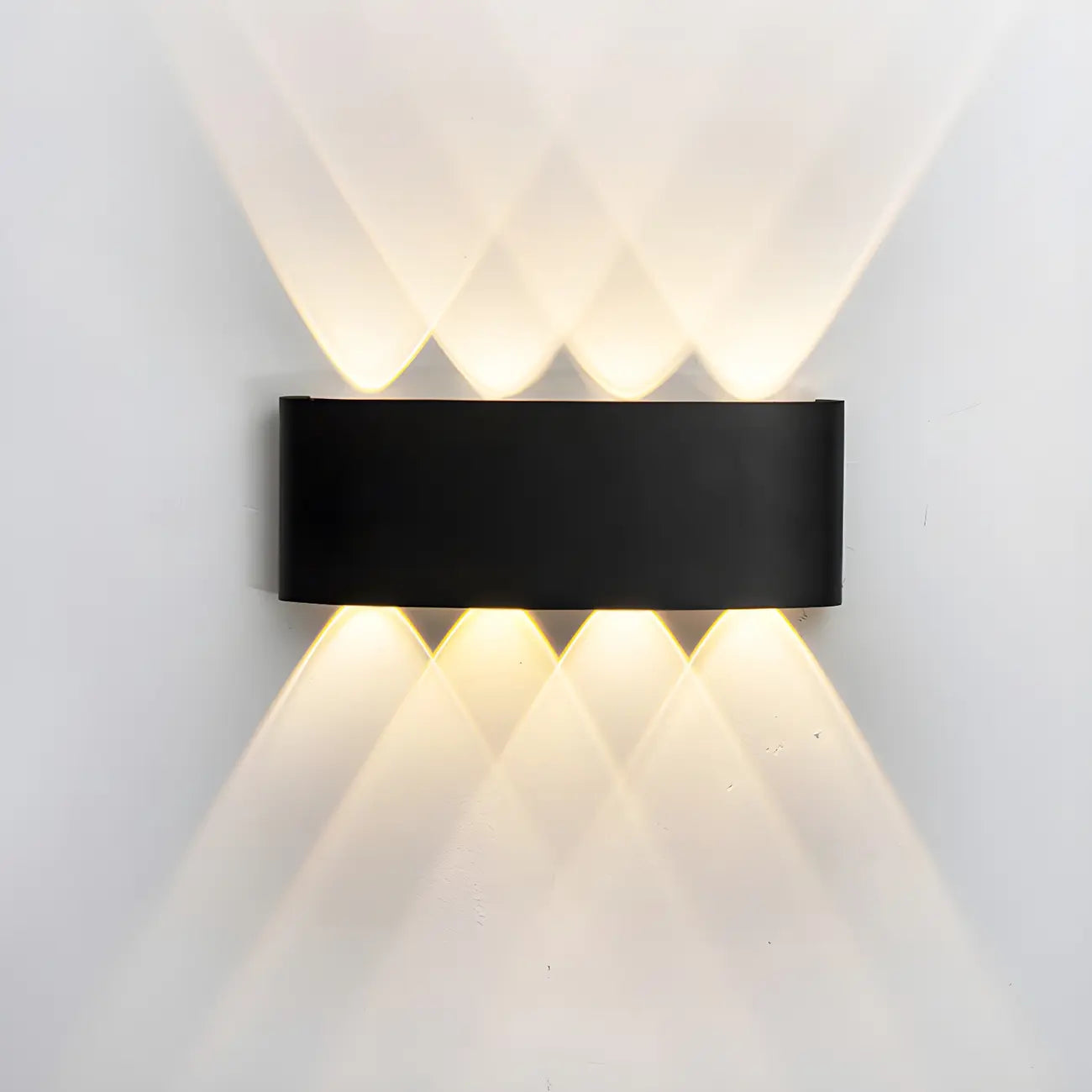 Modern Black Metal LED Up Down Outdoor Wall Light