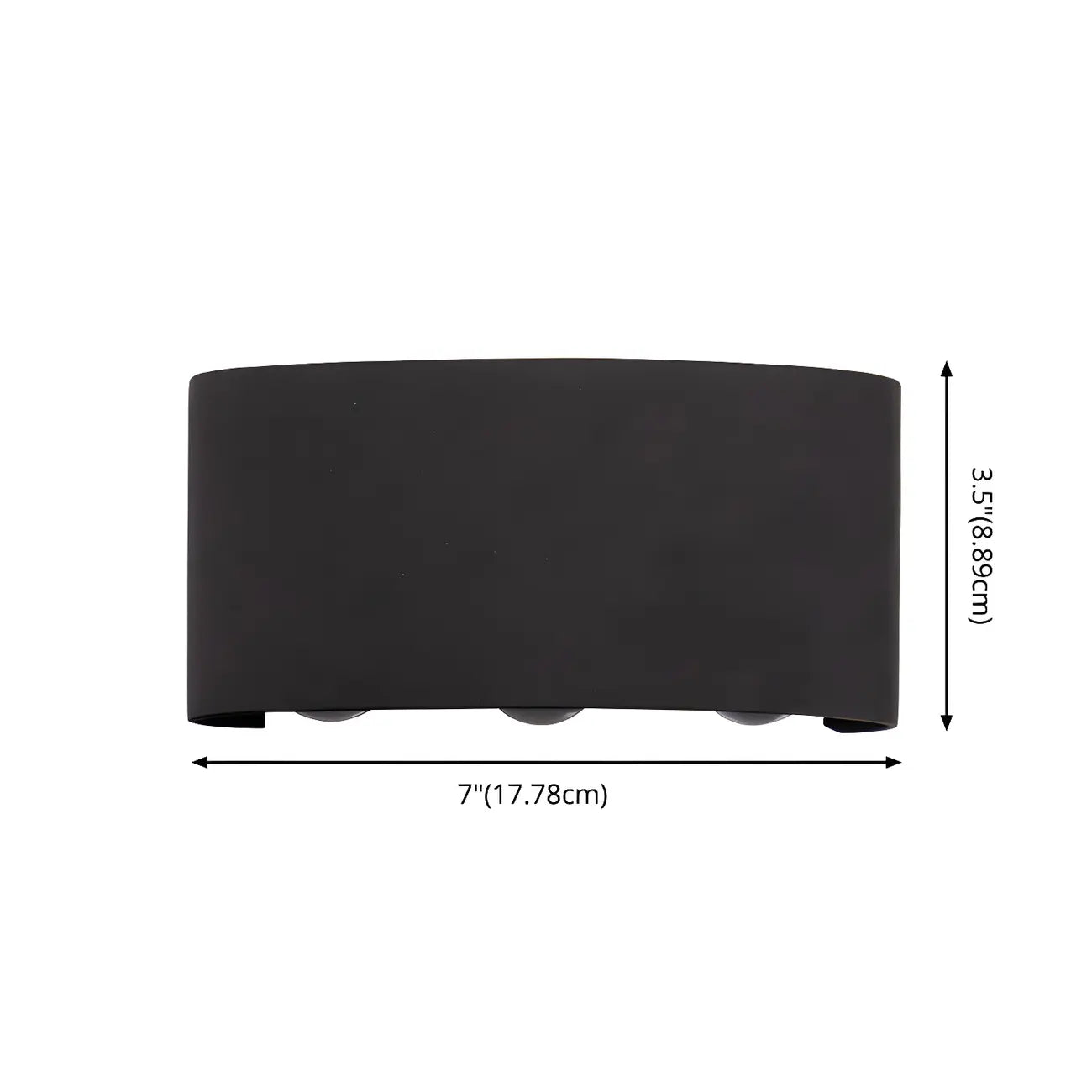 Modern Black Metal LED Up Down Outdoor Wall Light