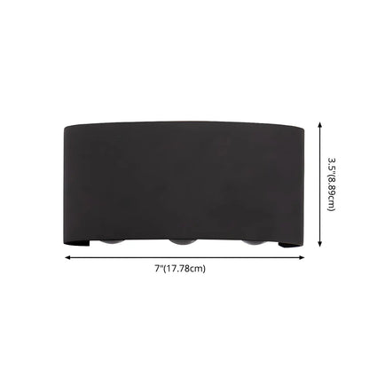 Modern Black Metal LED Up Down Outdoor Wall Light
