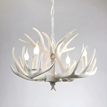 Rustic Large Antler Candelabra Chandelier with 2 Tiers