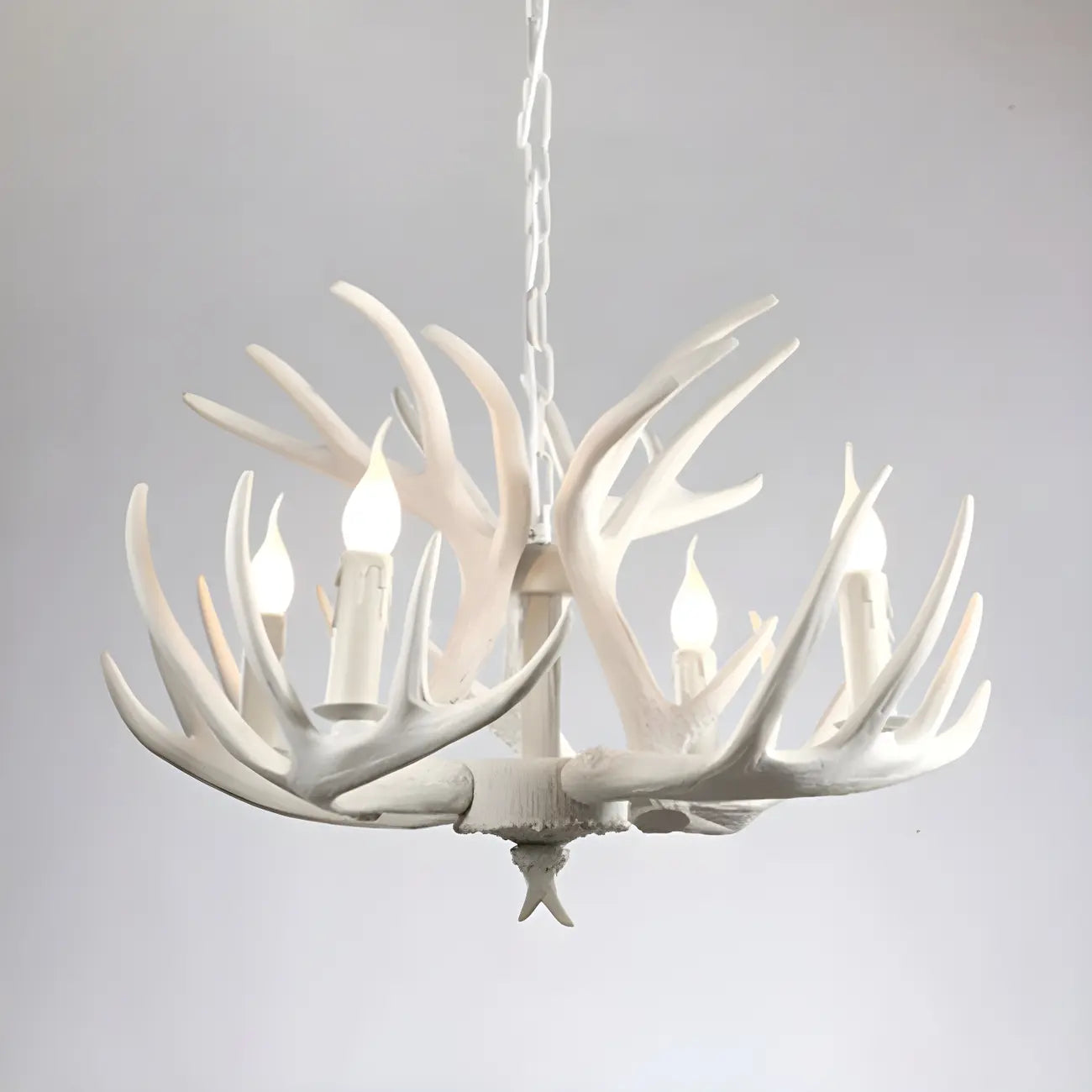 Rustic Large Antler Candelabra Chandelier with 2 Tiers