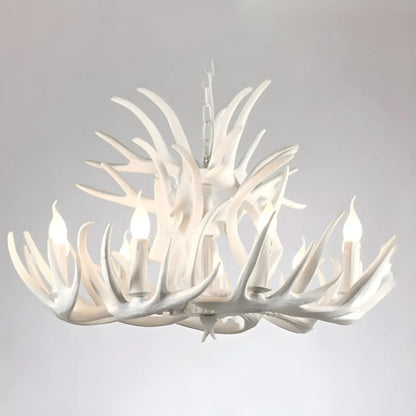 Rustic Large Antler Candelabra Chandelier with 2 Tiers