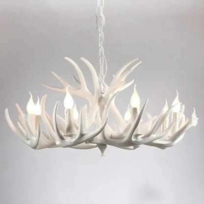 Rustic Large Antler Candelabra Chandelier with 2 Tiers