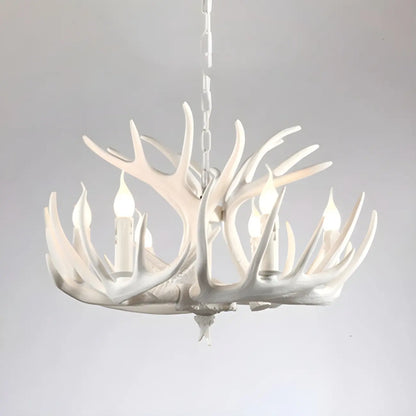 Rustic Large Antler Candelabra Chandelier with 2 Tiers