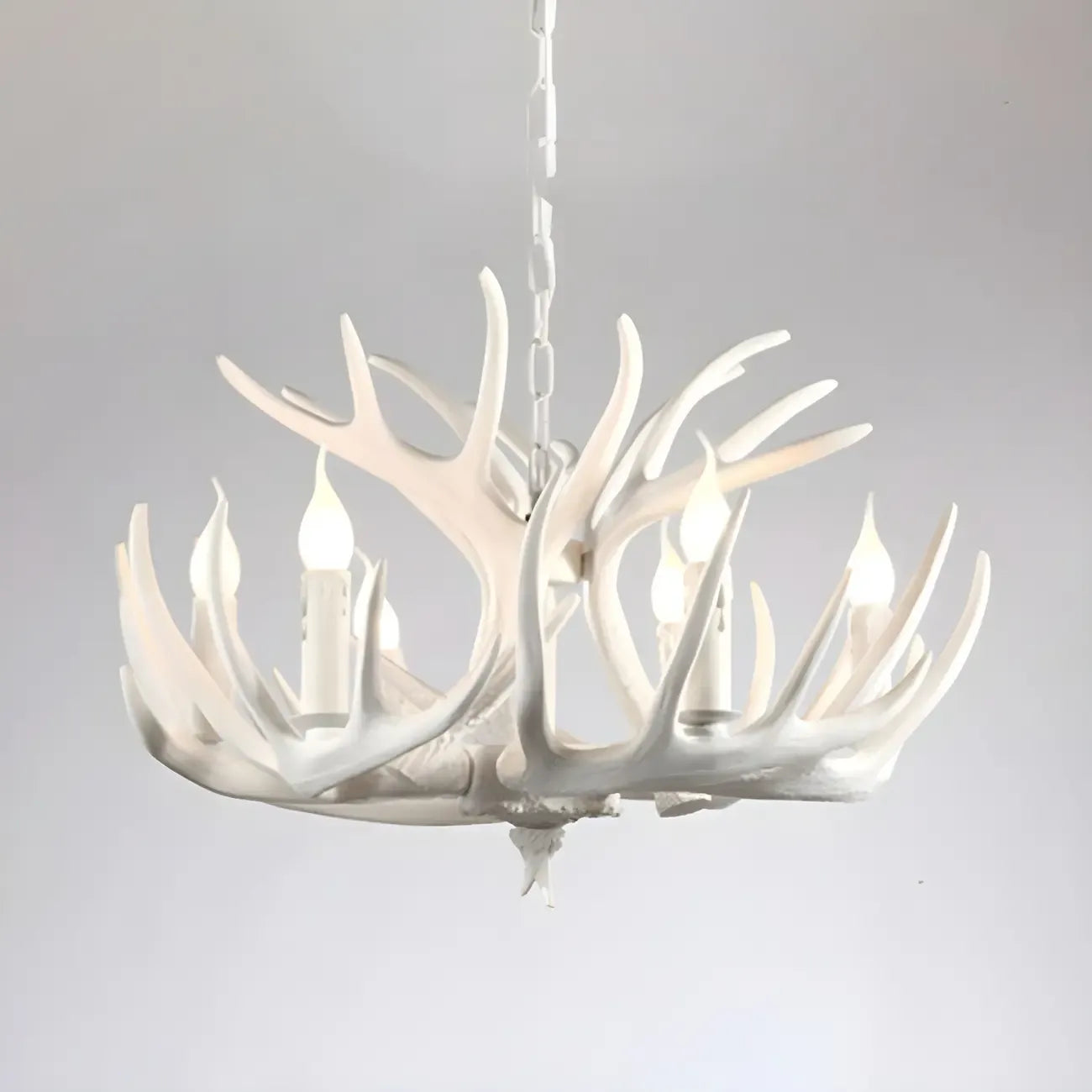 Rustic Large Antler Candelabra Chandelier with 2 Tiers