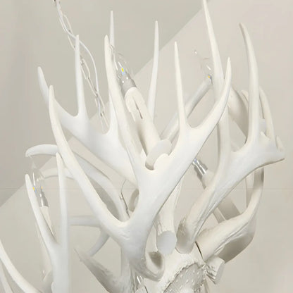 Rustic Large Antler Candelabra Chandelier with 2 Tiers