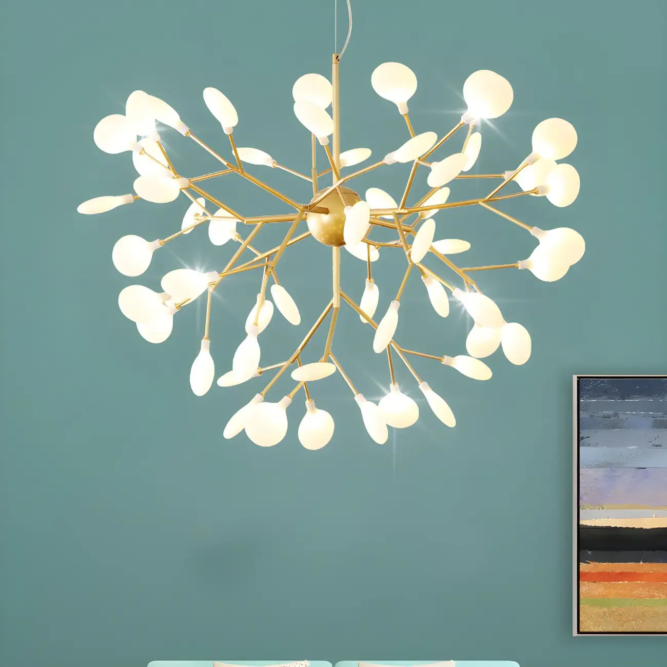 Geometric Modern Sputnik Starburst Chandelier