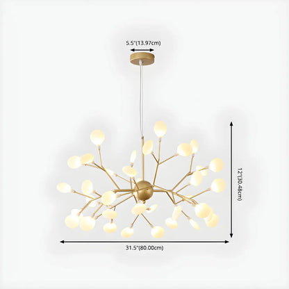 Geometric Modern Sputnik Starburst Chandelier