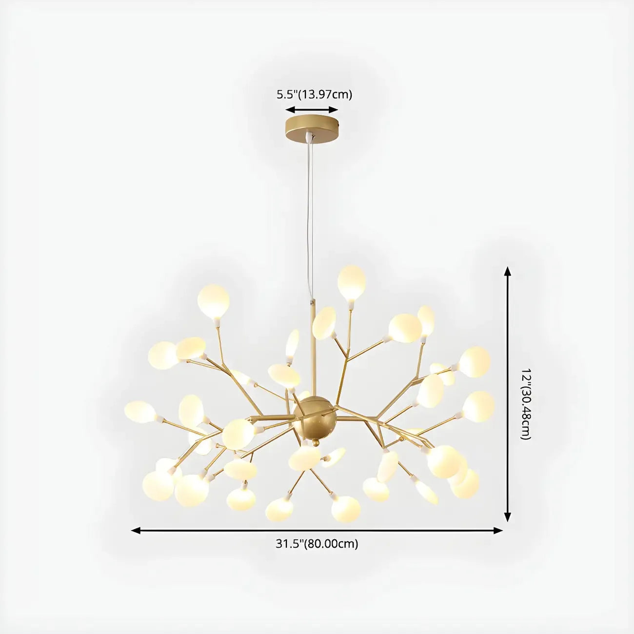 Geometric Modern Sputnik Starburst Chandelier