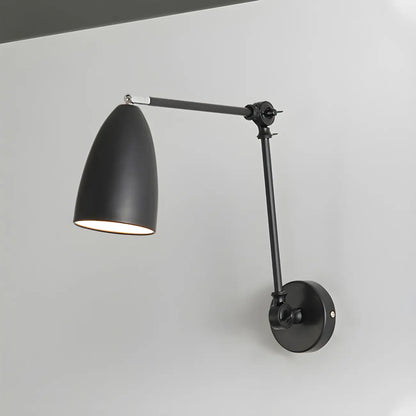 Simple Metal Dome Swing Arm Wall Light