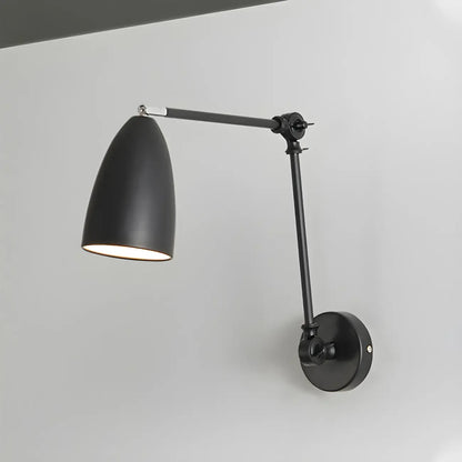 Simple Metal Dome Swing Arm Wall Light