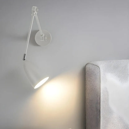Simple Metal Dome Swing Arm Wall Light