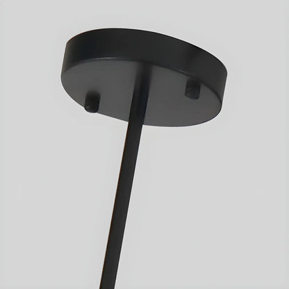 5-Light Modern Black/Gold Metal Cylinder Island Ceiling Light