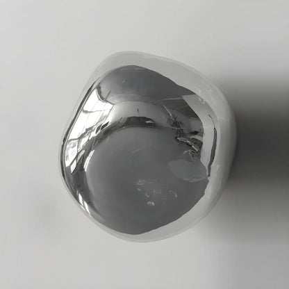 Art Deco Mirrored Glass Rock Shape LED Wall Sconce