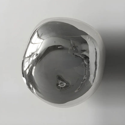 Art Deco Mirrored Glass Rock Shape LED Wall Sconce