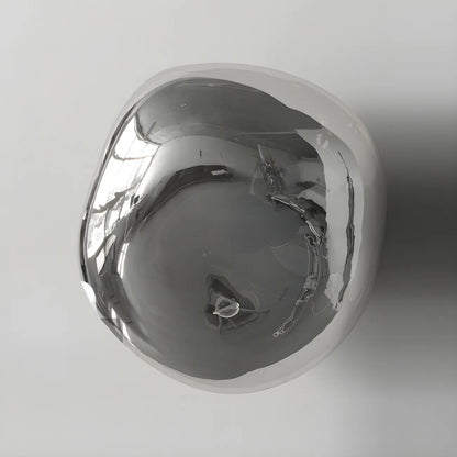 Art Deco Mirrored Glass Rock Shape LED Wall Sconce