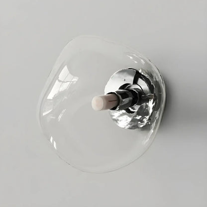 Art Deco Mirrored Glass Rock Shape LED Wall Sconce
