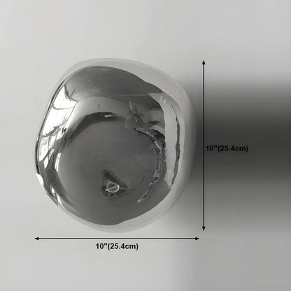 Art Deco Mirrored Glass Rock Shape LED Wall Sconce