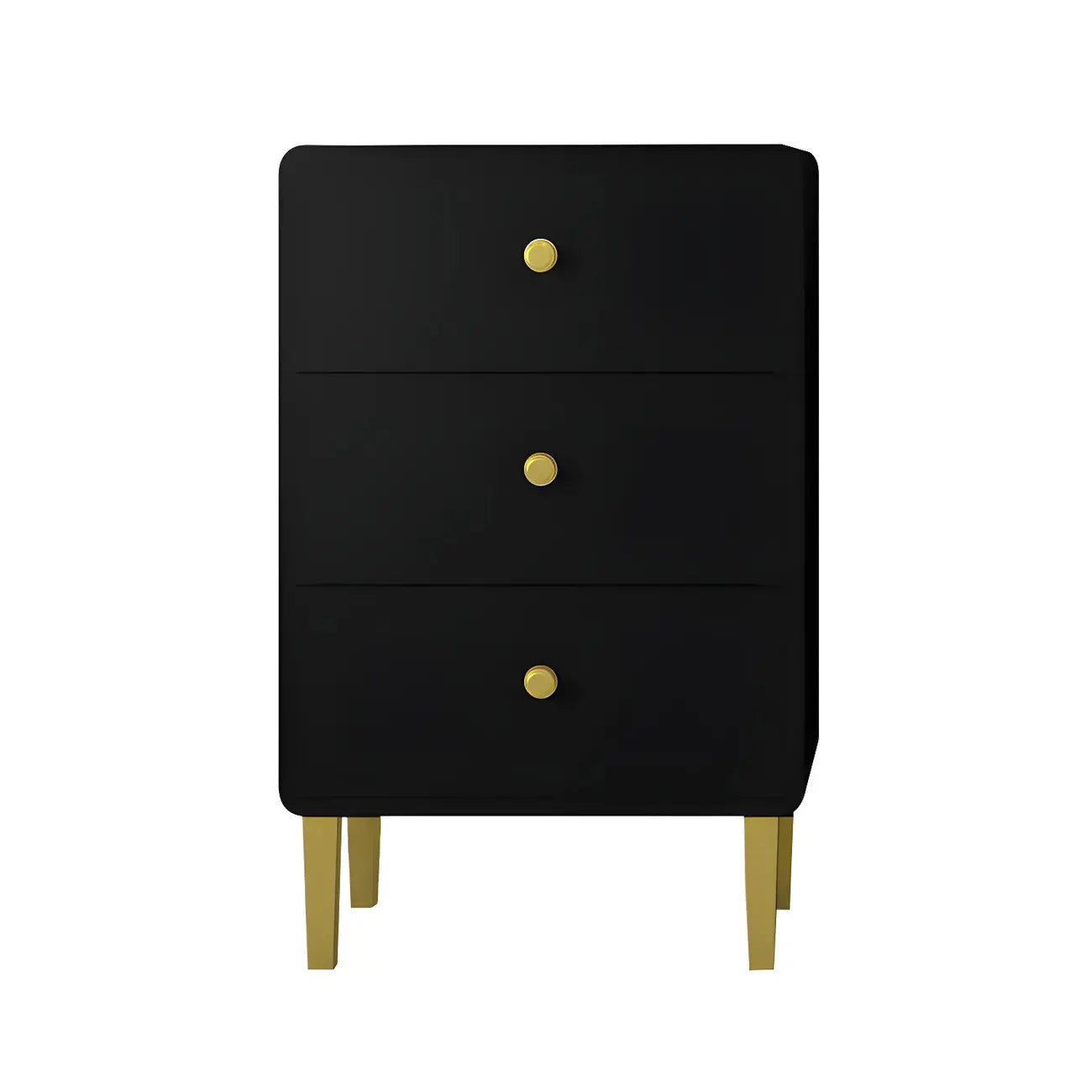 Glam White Narrow Gold Legs Bachelor Chest