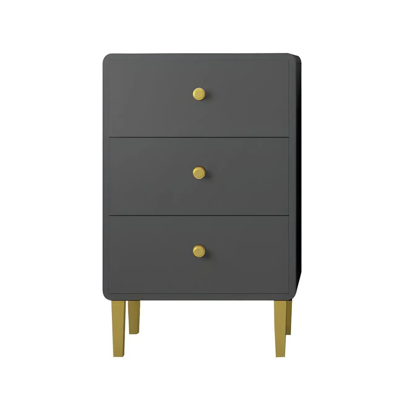 Glam White Narrow Gold Legs Bachelor Chest