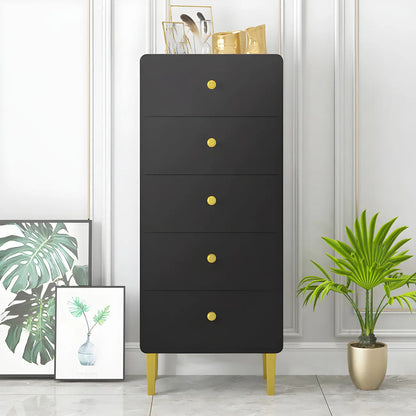 Glam White Narrow Gold Legs Bachelor Chest