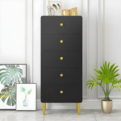 Glam White Narrow Gold Legs Bachelor Chest