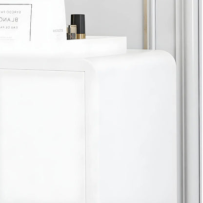 Glam White Narrow Gold Legs Bachelor Chest