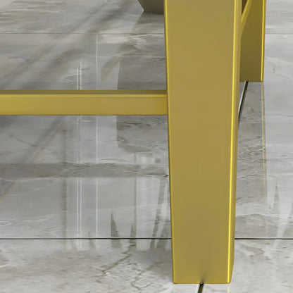 Glam White Narrow Gold Legs Bachelor Chest