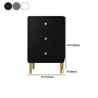Glam White Narrow Gold Legs Bachelor Chest