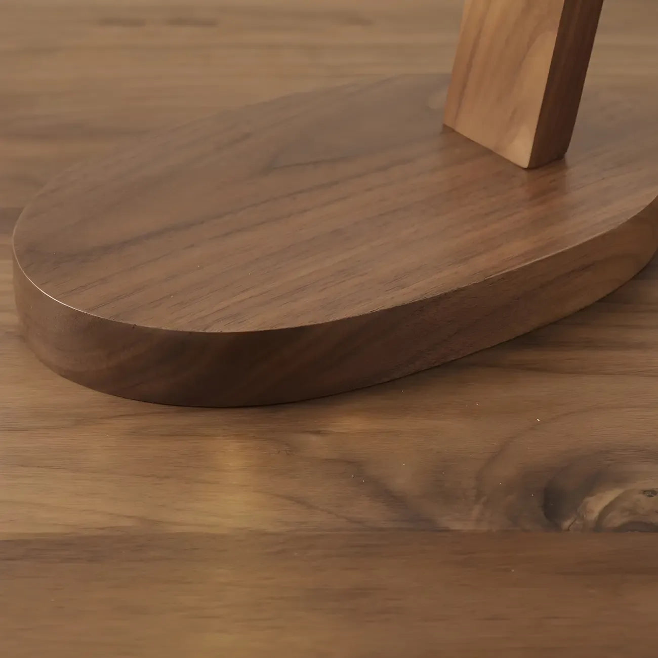 Retro Brown Gold Glass Wood Base Arched Table Lamp