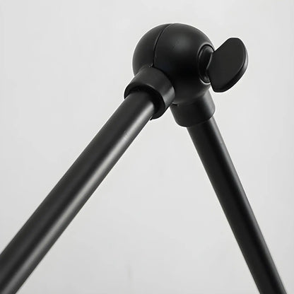 Modern Black Metal 2-Light Swing Arm Wall Light