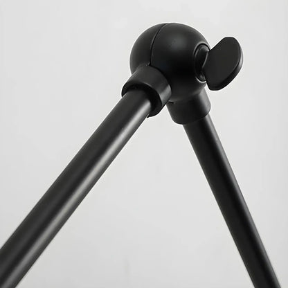 Modern Black Metal 2-Light Swing Arm Wall Light