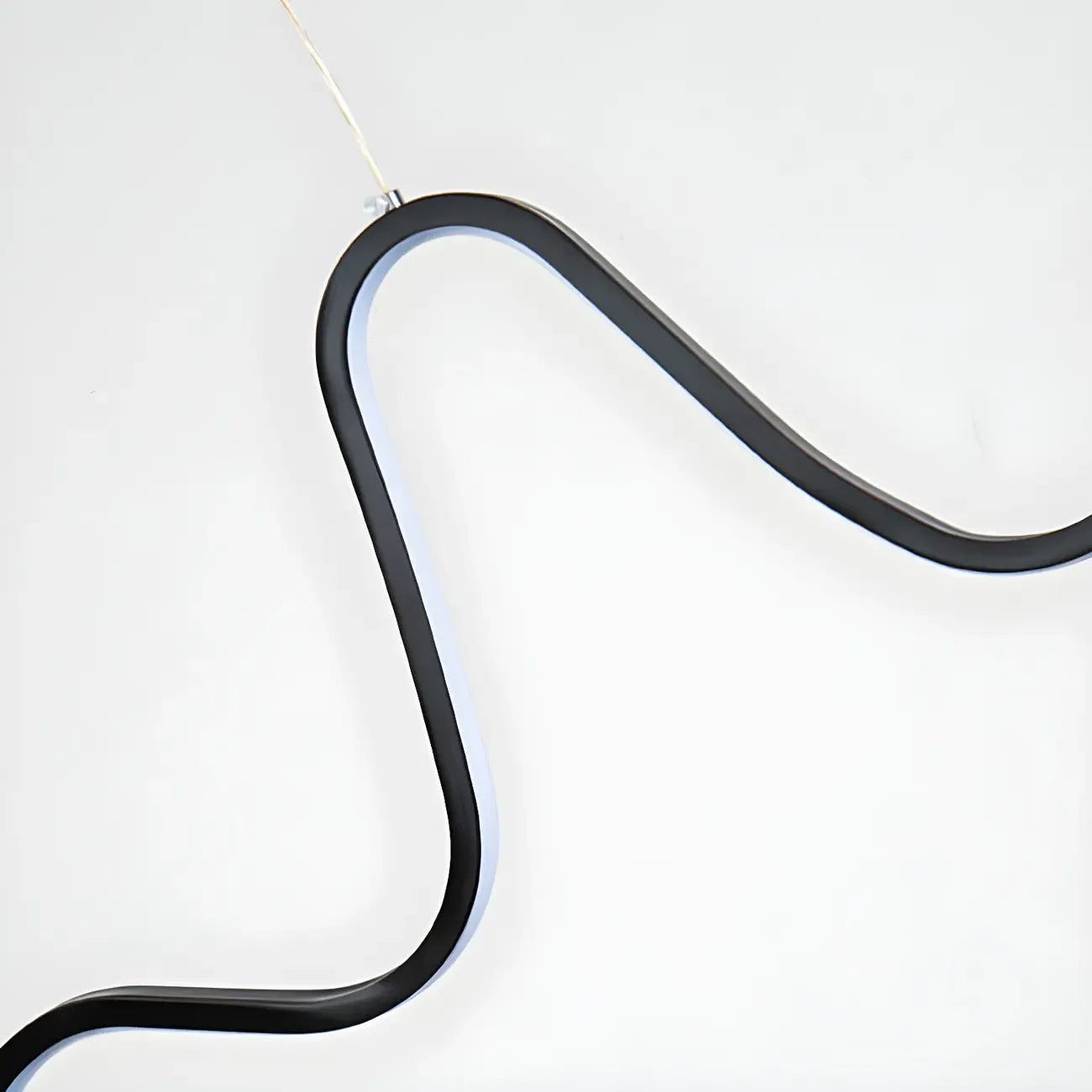 Artistic Black Linear Adjustable Island Pendant Light