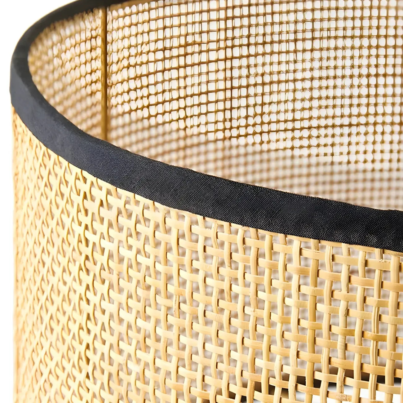 Brown Rarran Metal Drum-Shaped LED Table Lamp