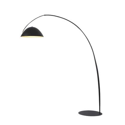 Black Metal Fishing Line Cone Floor Lamp