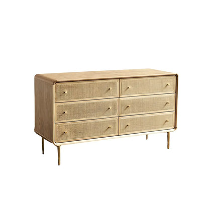 Traditional Natural Wooden Dresser with Drawer