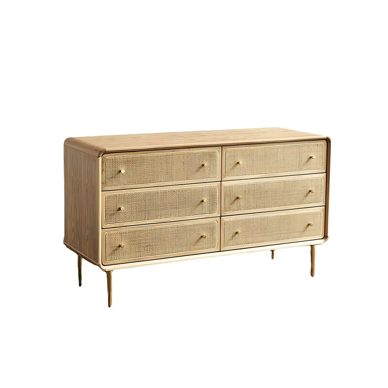 Traditional Natural Wooden Dresser with Drawer