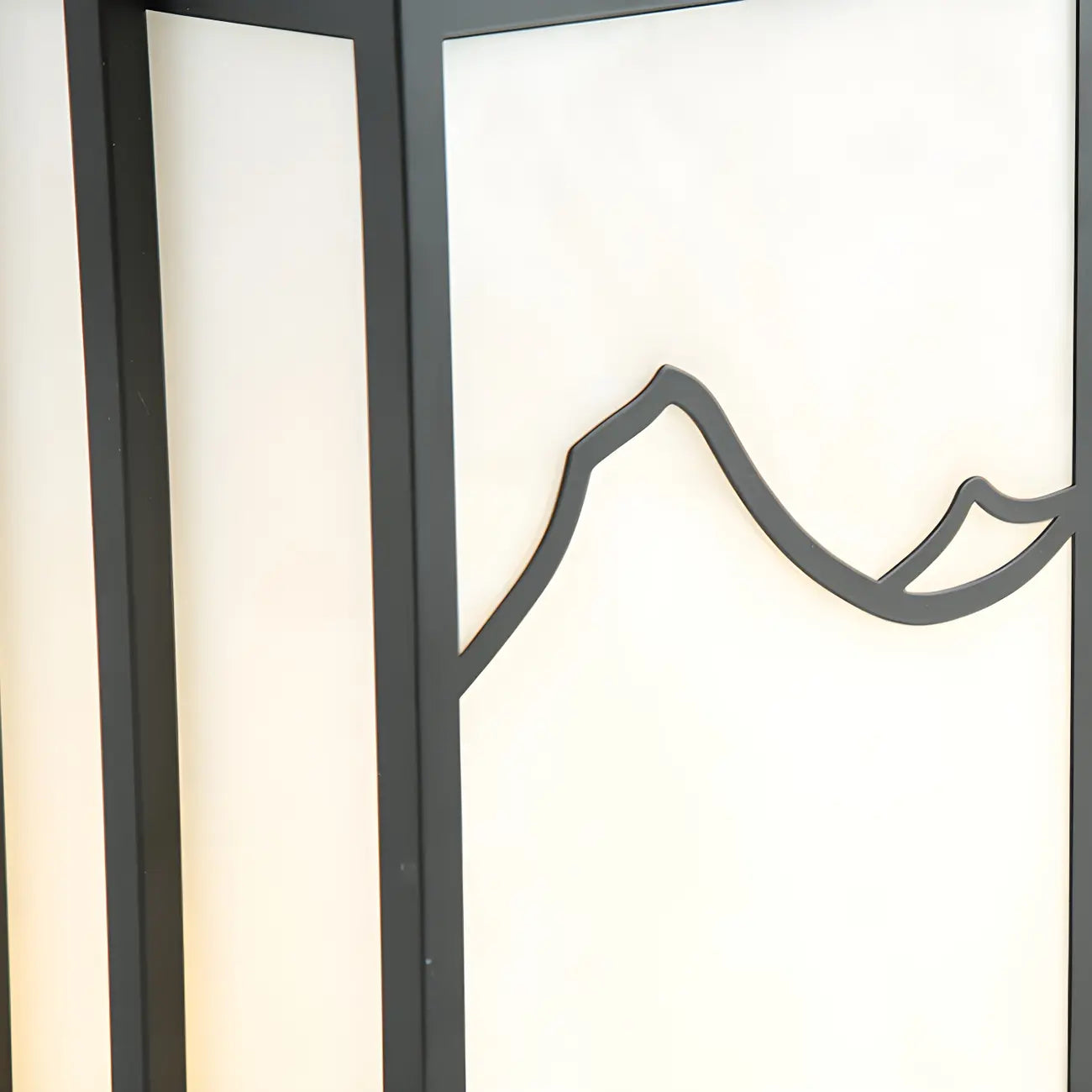 Sophisticated Rectangle Vertical White Shade Post Cap Light