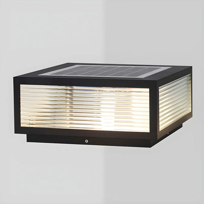 Color-Changing Rectangle Solar Outdoor Post Lights