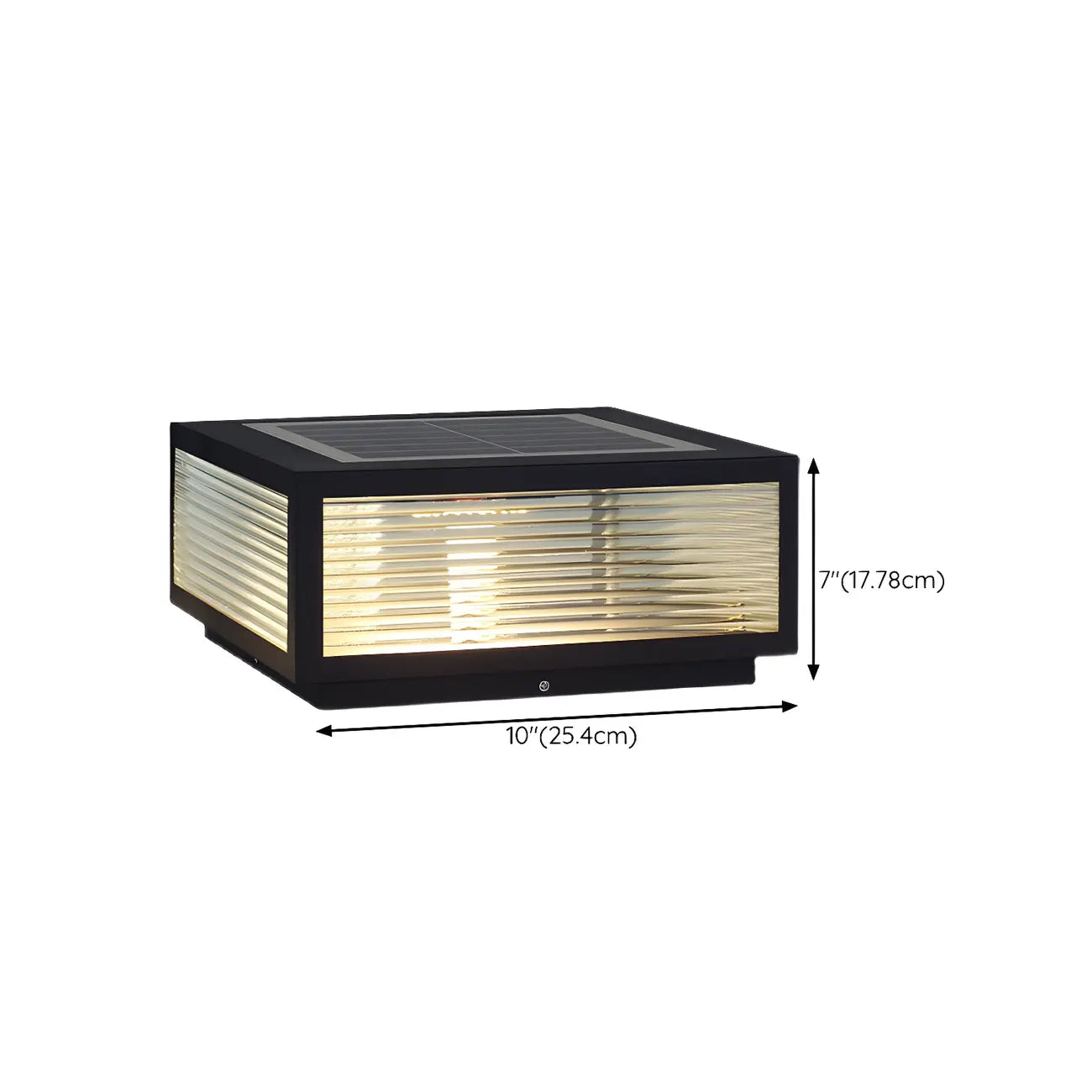 Color-Changing Rectangle Solar Outdoor Post Lights