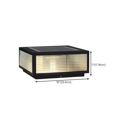 Color-Changing Rectangle Solar Outdoor Post Lights