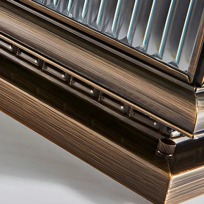 Oriental Bronze 3-Color LED Solar Outdoor Post Lights