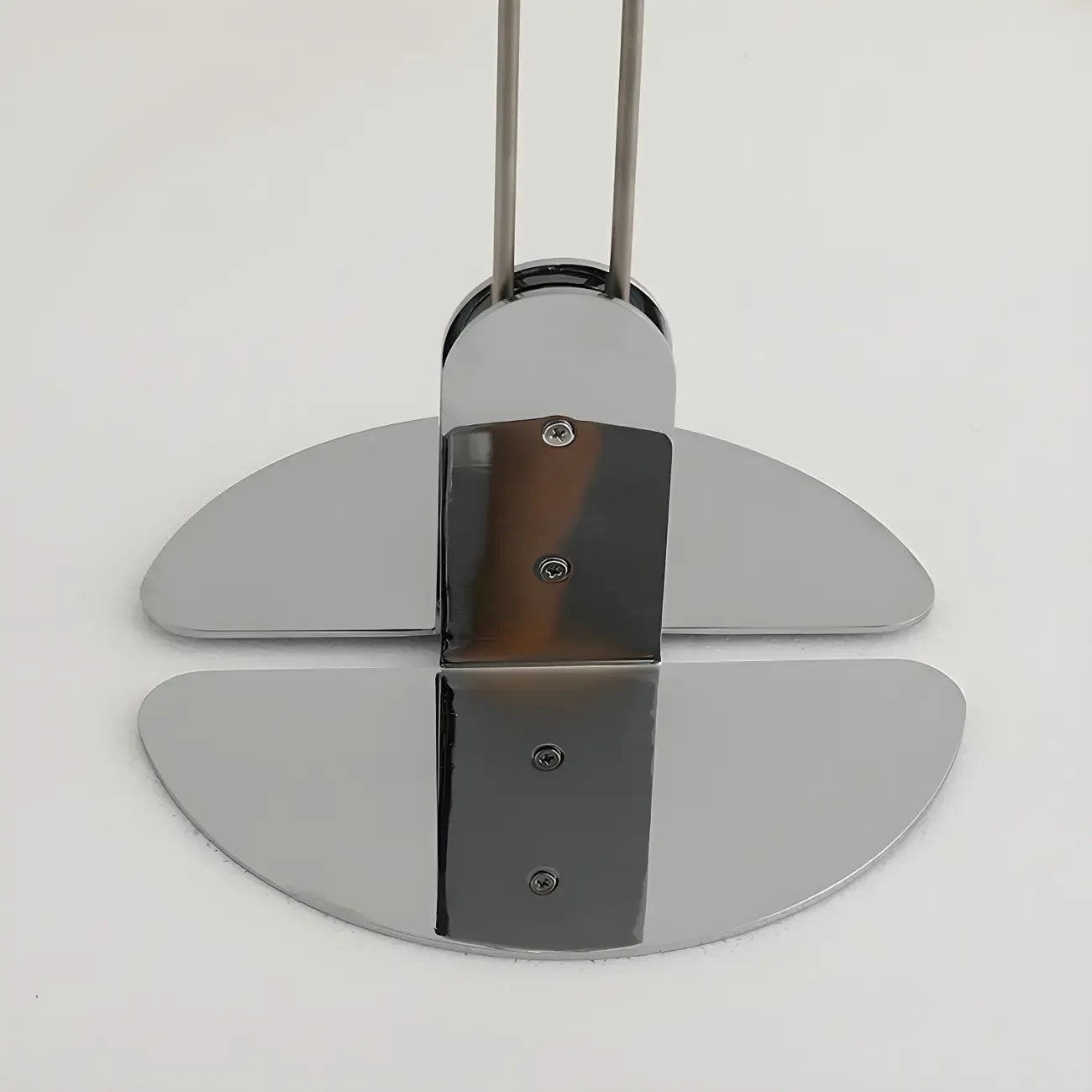 Unique 2-Light Silver Circle Petal Modern Floor Lamp