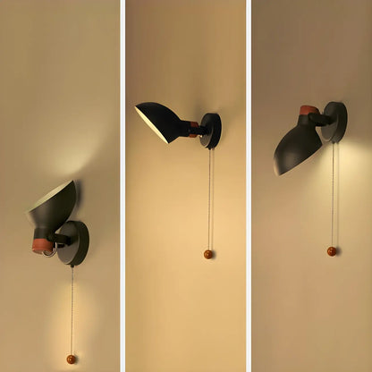 Minimalist Metal Adjustable Vanity Light with Pull Chain for Home