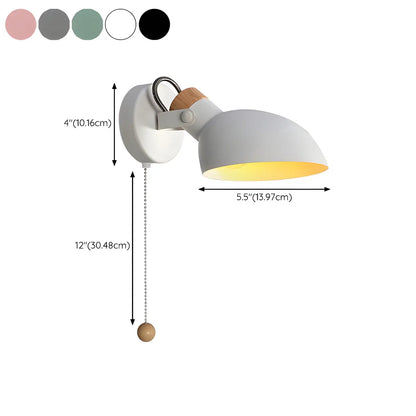 Minimalist Metal Adjustable Vanity Light with Pull Chain for Home