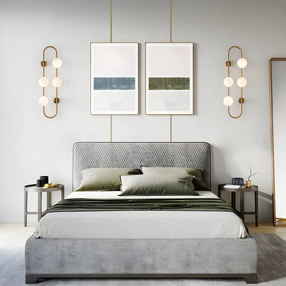 Elegant Gold 4-Light Oval Ball Wall Sconce Light Fixture
